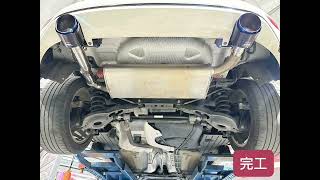 新竹龍嚎手工排氣管/#FOCUS_MK3.5_渦輪_1.5/ 中段直通/ 63mm電子閥門/ 繞管作業/ 雙出尾飾管