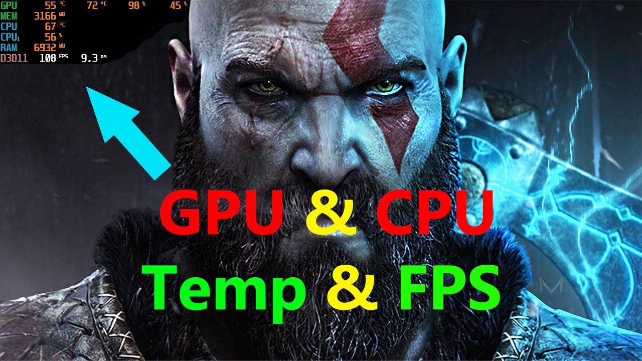 How To Monitor GPU & CPU Temperature And Framerate In Gaming - YouTube