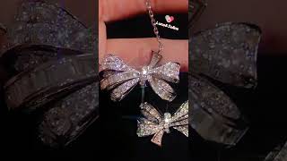 Share my wife's gift Van Cleef \u0026 Arpels Lucky AlhambraPapillon silver shell Necklace diamond#jewelry