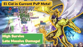 Saint Seiya: Awakening (KOTZ) - El Cid in Current PvP Meta! Massive Late Damage with High Survival!