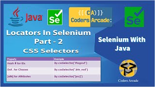 Locators In Selenium - CSS Selectors tutorial 2022 - Part 2