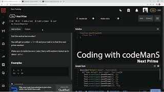 Codewars 7 kyu Next Prime JavaScript