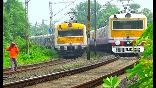 UP \u0026 DOWN Krishnanagar-Sealdah- Krishnanagar Local || Epic Double Line Crossing on a Huge Rail Curve