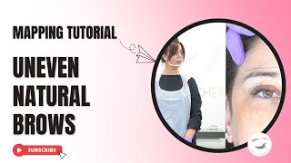 Uneven natural brows? Step by step mapping tutorial  (using thread & calipers)