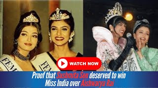 Sushmita Sen deserved to win Miss India over Aishwarya Rai. See Why?