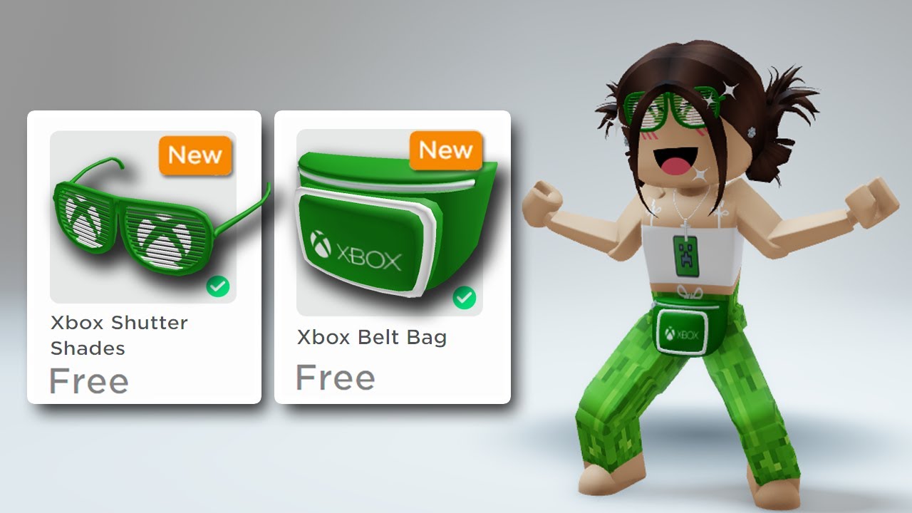 HOW TO GET XBOX SHADES XBOX BELT BAG Roblox Tutorial - YouTube