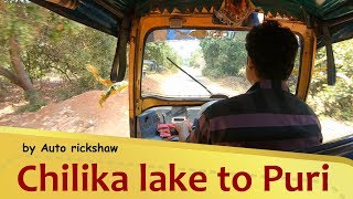 Chilika lake to Puri by Auto rickshaw | village roads in Odisha