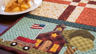 Easy Pieced Table Runner Series - September | a Shabby Fabrics Tutorial