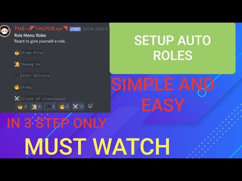 How To Setup Autoroles| Yagpdb Bot - YouTube