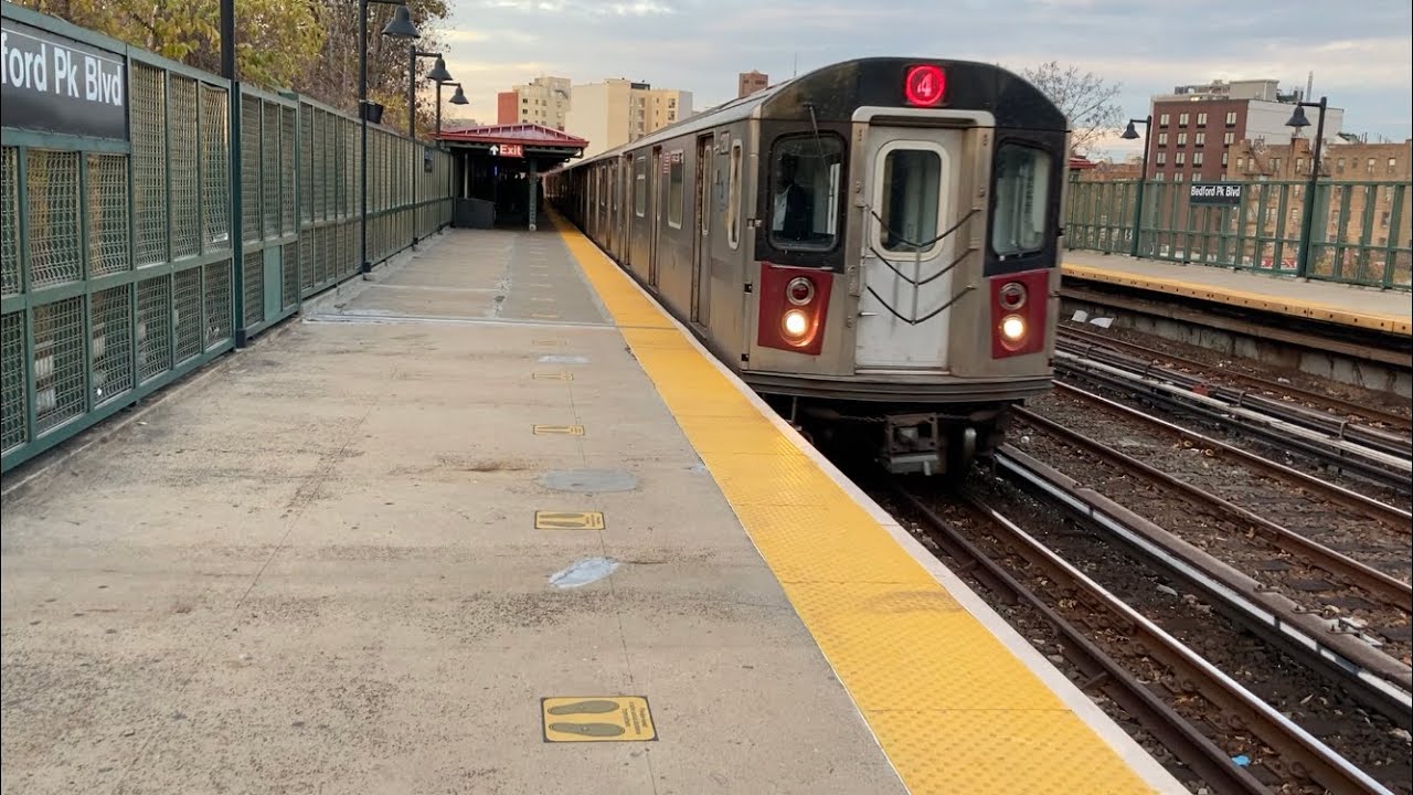 MTA NYC SUBWAY: R142 4 Train @ Bedford Park Blvd-Lehman College - YouTube