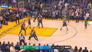 Kyrie unreal crossover and hesitation move on Steph Curry