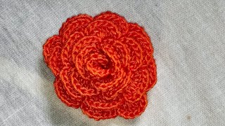 Crochet Rose/ কুশিকাটার গোলাপ ফুল/কুশিকাটার গোলাপ ফুল টিউটোরিয়াল#crochet #rose #crochet rose