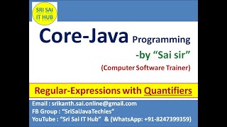 Java Regular Expressions with Quantifiers || Java Regex || java.util.regex package || #388