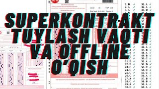 SUPERKONTRAKT (BULIB) TO’YLASH, OFFLINE O`QISH NOYABRDAN