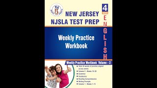 New Jersey NJSLA – 4th Grade ELA Test Prep Workbook Volume 2 | Book Preview Video