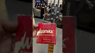 Струни для бас-гітари WARWICK 42300 RED LABEL ML5B (40-130) . Заміна струн на бас-гітарі.