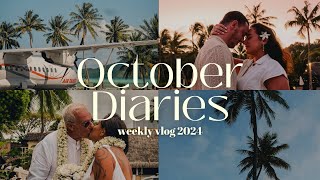 OCTOBER DIARIES: anniversaire, mariage à Moorea & shooting photo