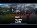 Detik-detik Warga Evakuasi Pesawat SAM Air Tergelincir di Bandara Beoga