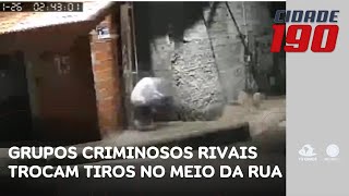 Grupos criminosos rivais trocam tiros no meio da rua e apavoram moradores na capital | Cidade 190