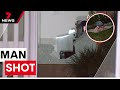 Gang of home invaders on the run after shooting man in the leg  | 7NEWS