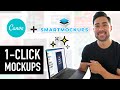 How To Create Product Mockups in Canva With One Click // Canva and Smartmockups Integration