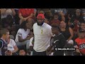 lebron james crazy dunks during bronny s pre game warm ups shuts the gym down