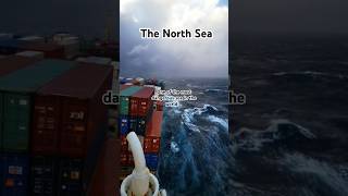 MEGA Huge waves in North Sea⚓️ #explore #sea #ship #travel #dangerous #tsunami