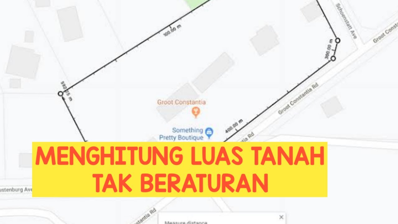 Cara Menghitung Luas Tanah Yang Sisinya Tak Beraturan - YouTube