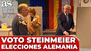 El PRESIDENTE de ALEMANIA deposita su voto en BERLÍN