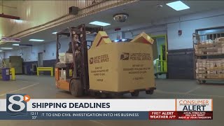 Holiday shipping deadlines approaching fast