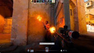 Cs2 AWP Highlight – Quad Kill ☠️ on Dust 2