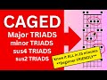 THIS IS INSANE!!! Find all Major / minor / sus4 / sus2 TRIADS across the fretboard + CAGED