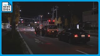 信号無視の乗用車にはねられ意識不明だった20歳女性が死亡　黒いワンボックスは逃走中