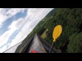 Peering over the edge of Pontcysyllte Aqueduct from a Kayak