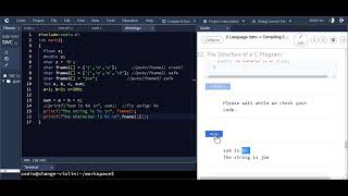 Print characters, ASCII values, octal and hex values, and strings