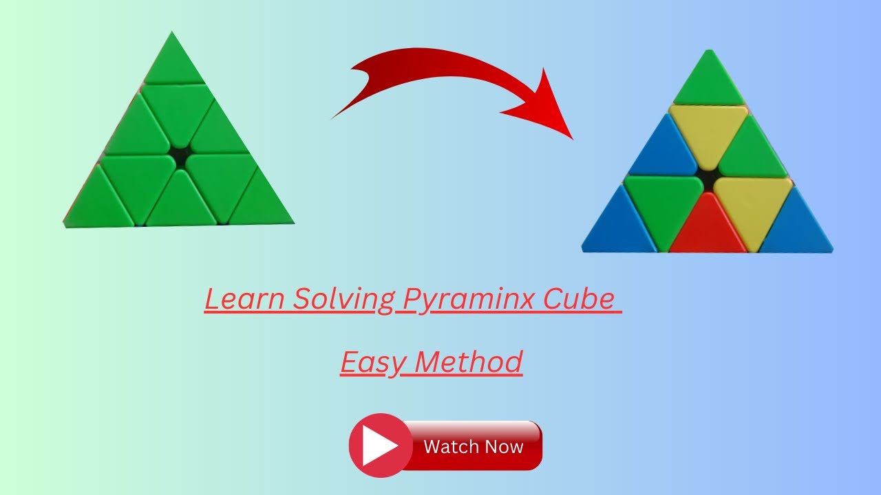 Learn Solving Pyramid Pyraminx Cube Easy Tutorial Youtube