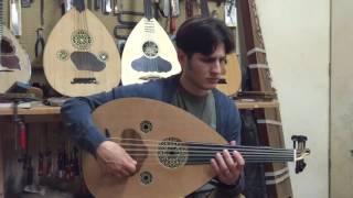 Old walnut arabic oud played by ILIAS made by Dimitris