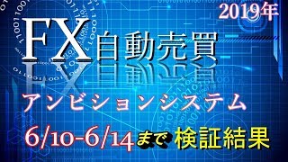 FX自動売買アンビションシステム6/10-6/14までの100万運用検証結果