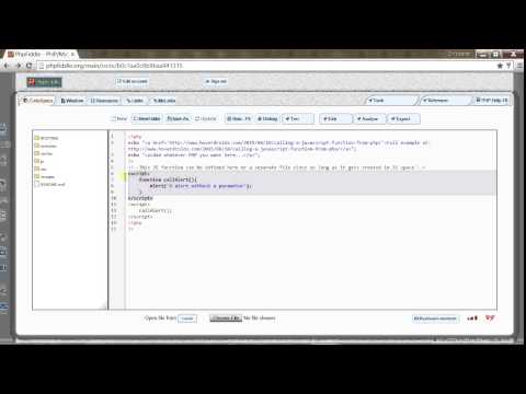 Calling a JavaScript function from PHP Ex 1 Calling a JavaScript function from PHP Ex 1