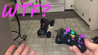 Walmart Clearance Grave Digger Balancing RC Freestyle Force Rides Front Back Wheelies WOW