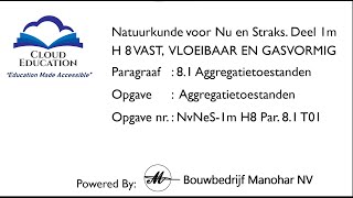 N.v.N.e.S. 1m H-08 Par.  8.1 T-01 Rev. 0 | Aggregatietoestanden