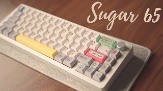 the sugar65 can clack, thock and cream (keytok keycaps)