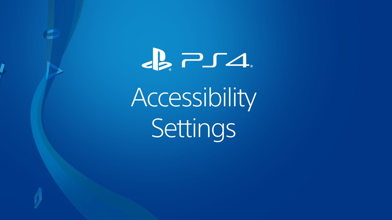 Accessibility Settings On Ps4 Systems Youtube