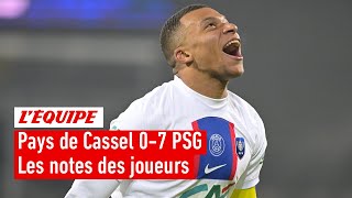 Pays de Cassel 0-7 PSG : Quintuplé de Mbappé et les notes des joueurs