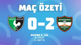 MAÇIN ÖZETİ | Nesine 3. Lig 4. Grup | Denizlispor 0-2 Büyükçekmece Tepecik Spor