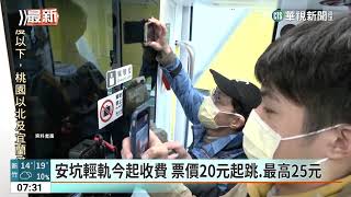 安坑輕軌今起收費　票價20元起跳.最高25元｜華視新聞 20230313