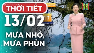 Dự báo thời tiết Thủ đô Hà Nội chiều và tối nay 13/02/2025 | Thời tiết hôm nay | Dự báo thời tiết