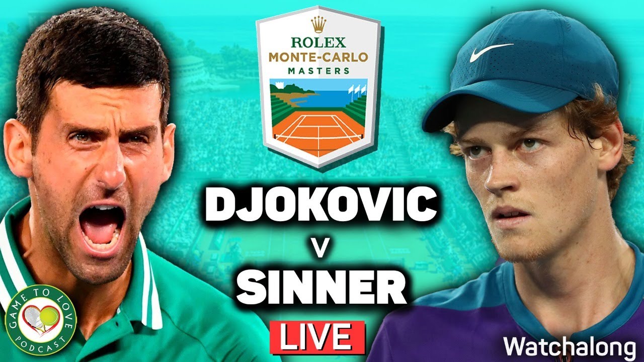 DJOKOVIC Vs SINNER | ATP Monte Carlo Masters 2021 | GTL LIVE Tennis ...