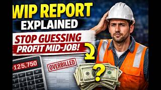 WIP Report Explained for Contractors (Stop Guessing Profit Mid-Job)