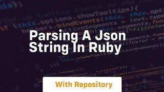 parsing a json string in ruby
